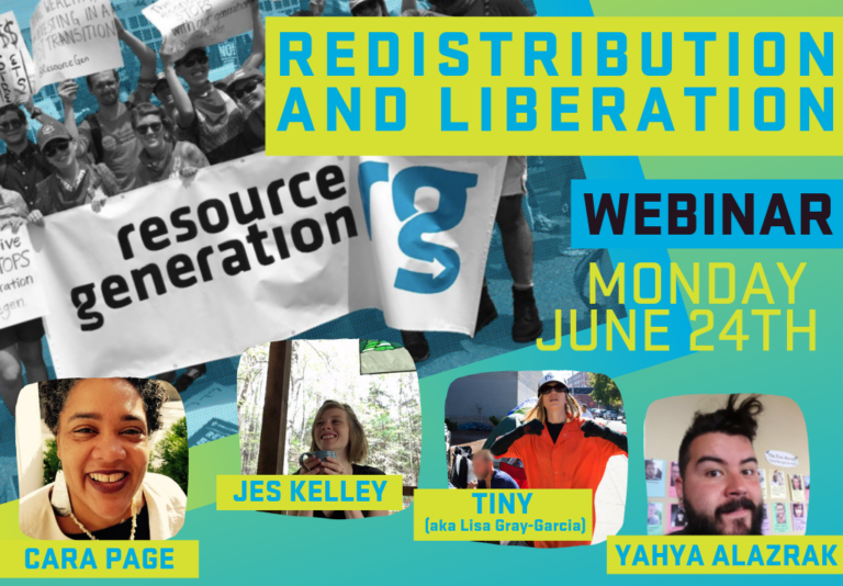 WEBINAR: Redistribution and Liberation